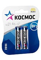 Элемент питания Космос LR6 BP-2 (блист.2 шт) AA алкалиновая (батарейка) картинка 